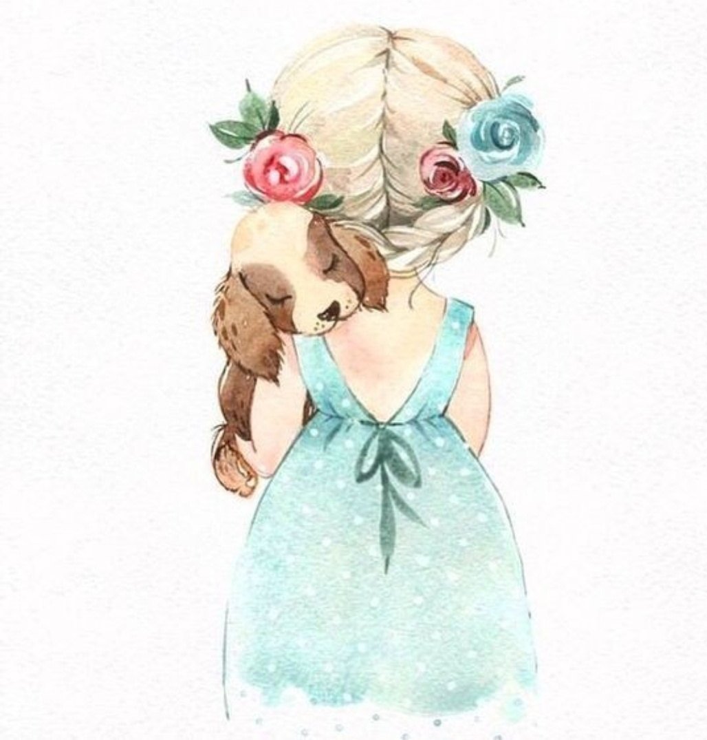 Девушка рисунок