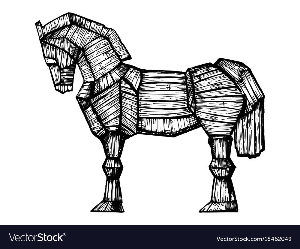 Нарисовать троянского коня