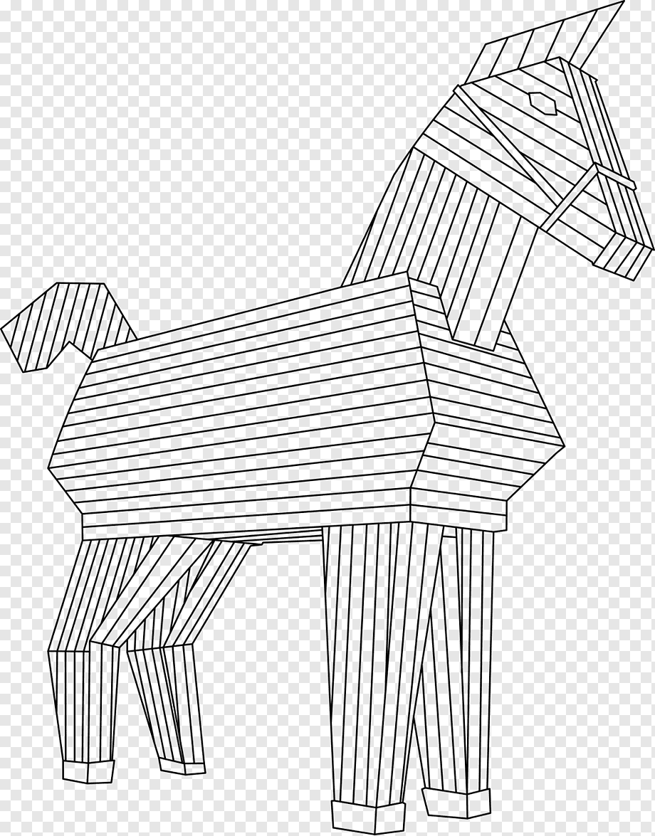 Троянский конь иллюстрация