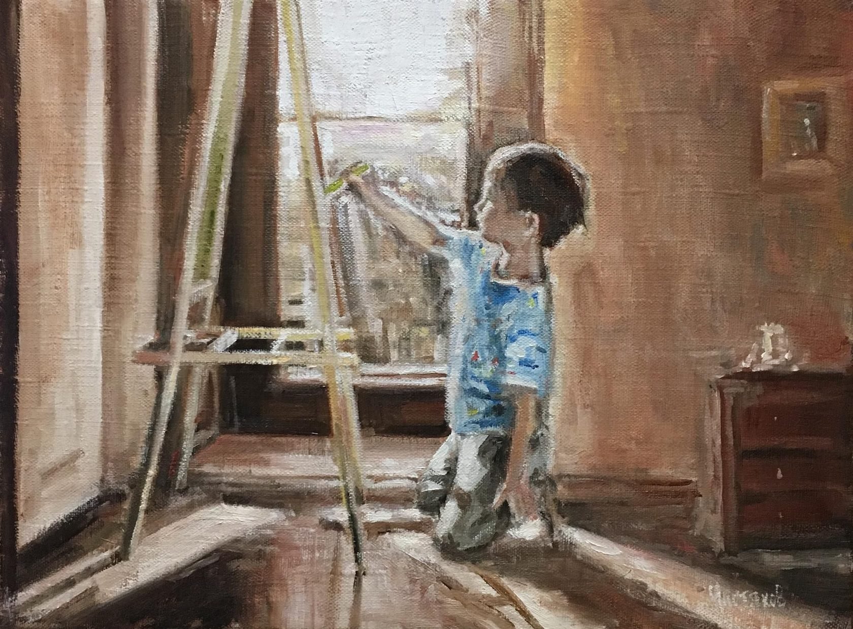Картина мальчик и кукла у стеклянной двери. Картины художников с детьми. Мальчики в картинах художников. Мальчик художник. Юный художник.