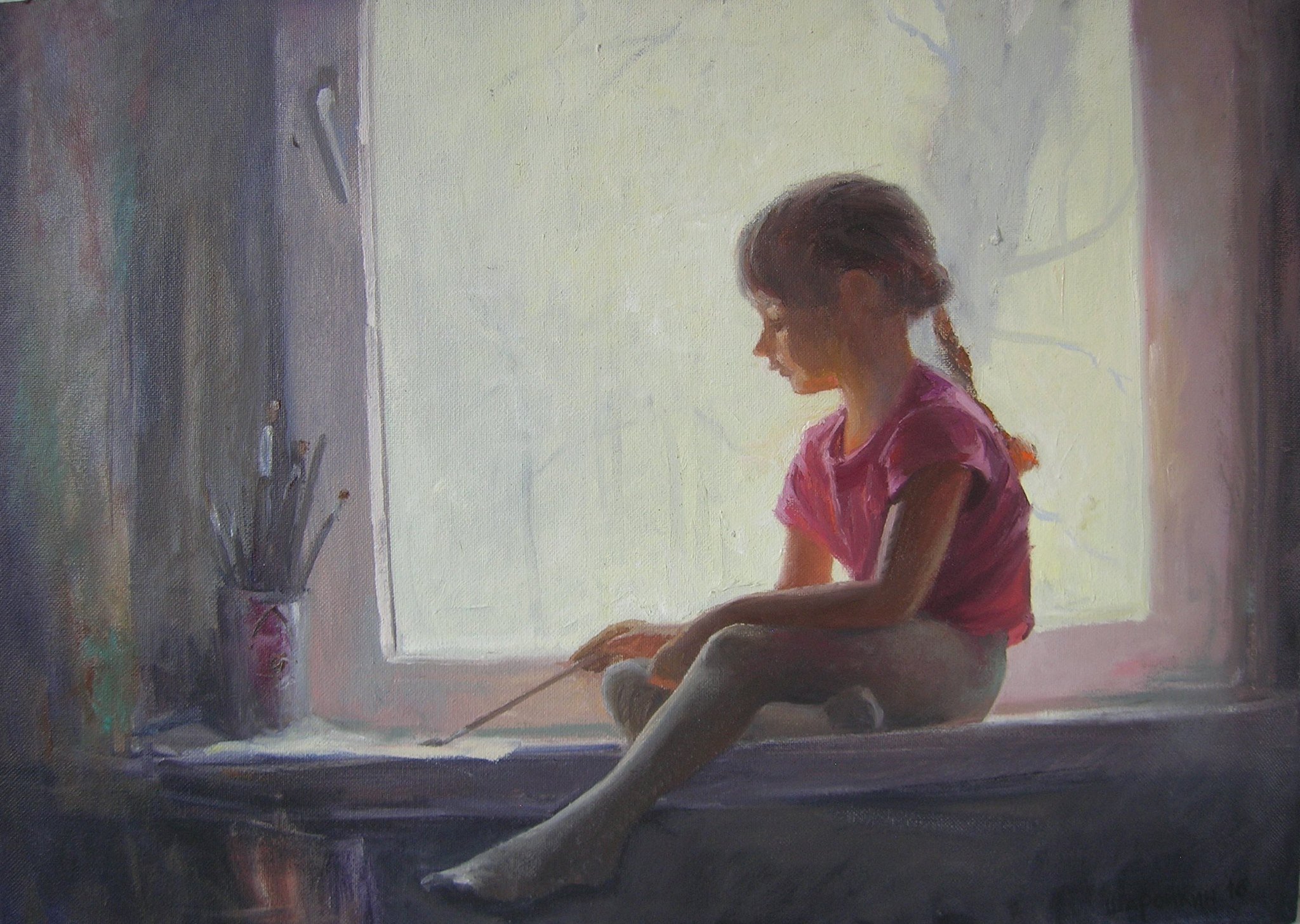 Сочинение девочка у окна