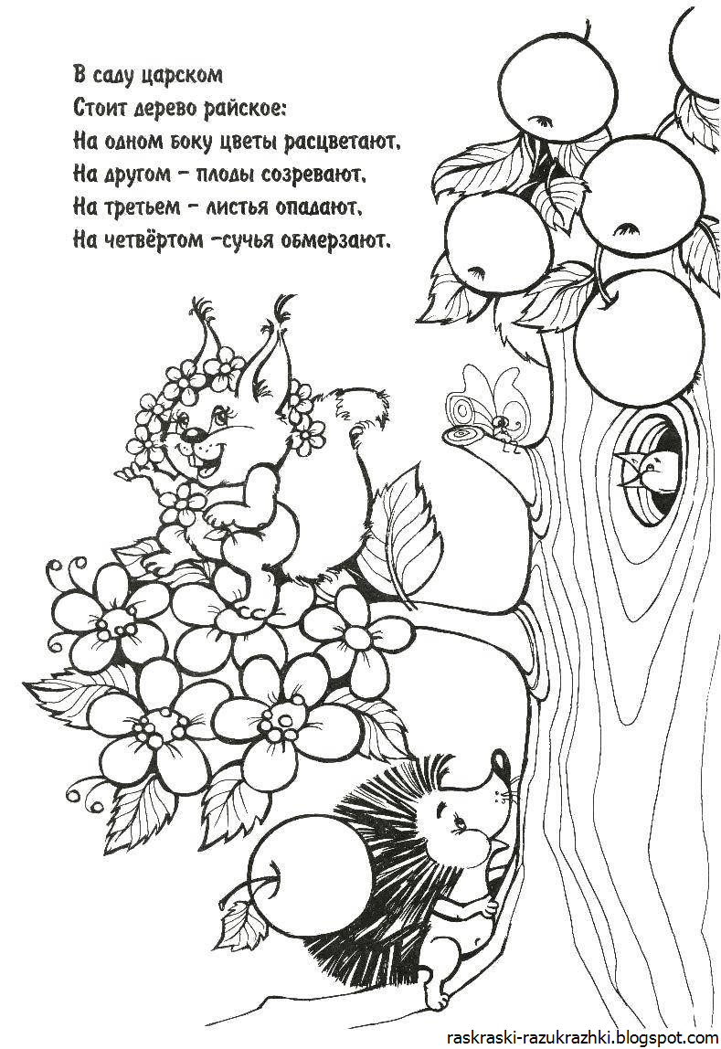 Раскраски загадки