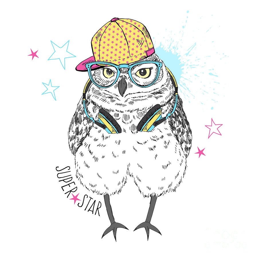 Раскраска ЛОЛ Сова