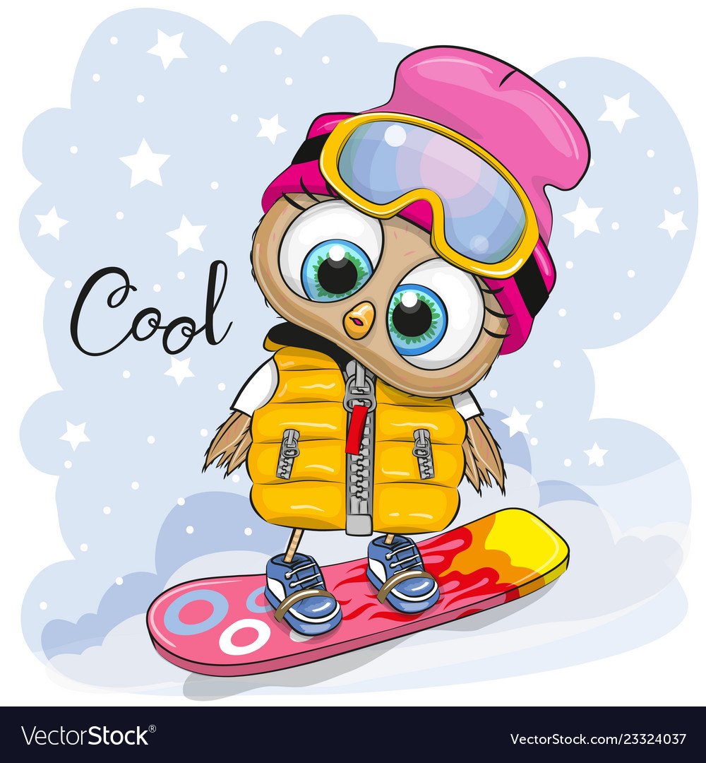 Совенок хип хоп раскраска