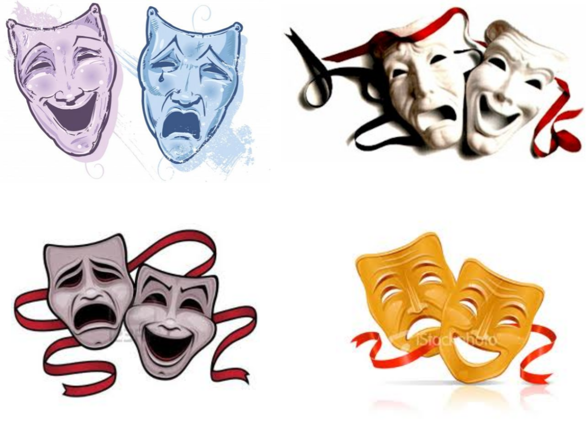 Театральная маска для печати