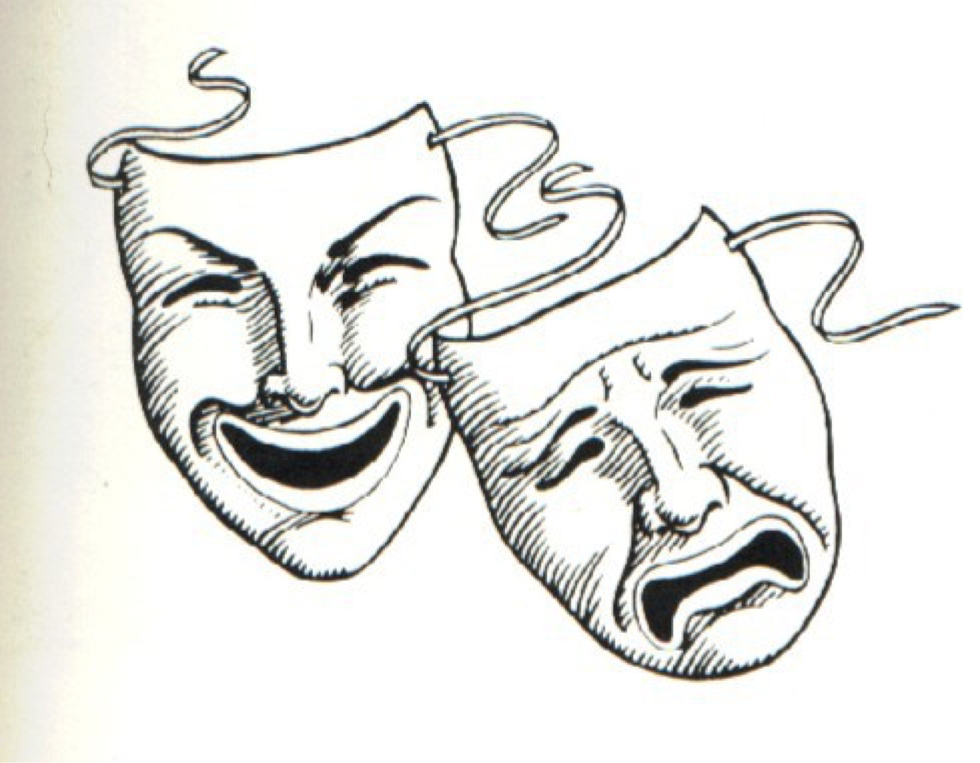 Маски театра рисунок. Театральные маски. Театральные маски комедия и трагедия. Театральные маски эскиз. Грустная маска.