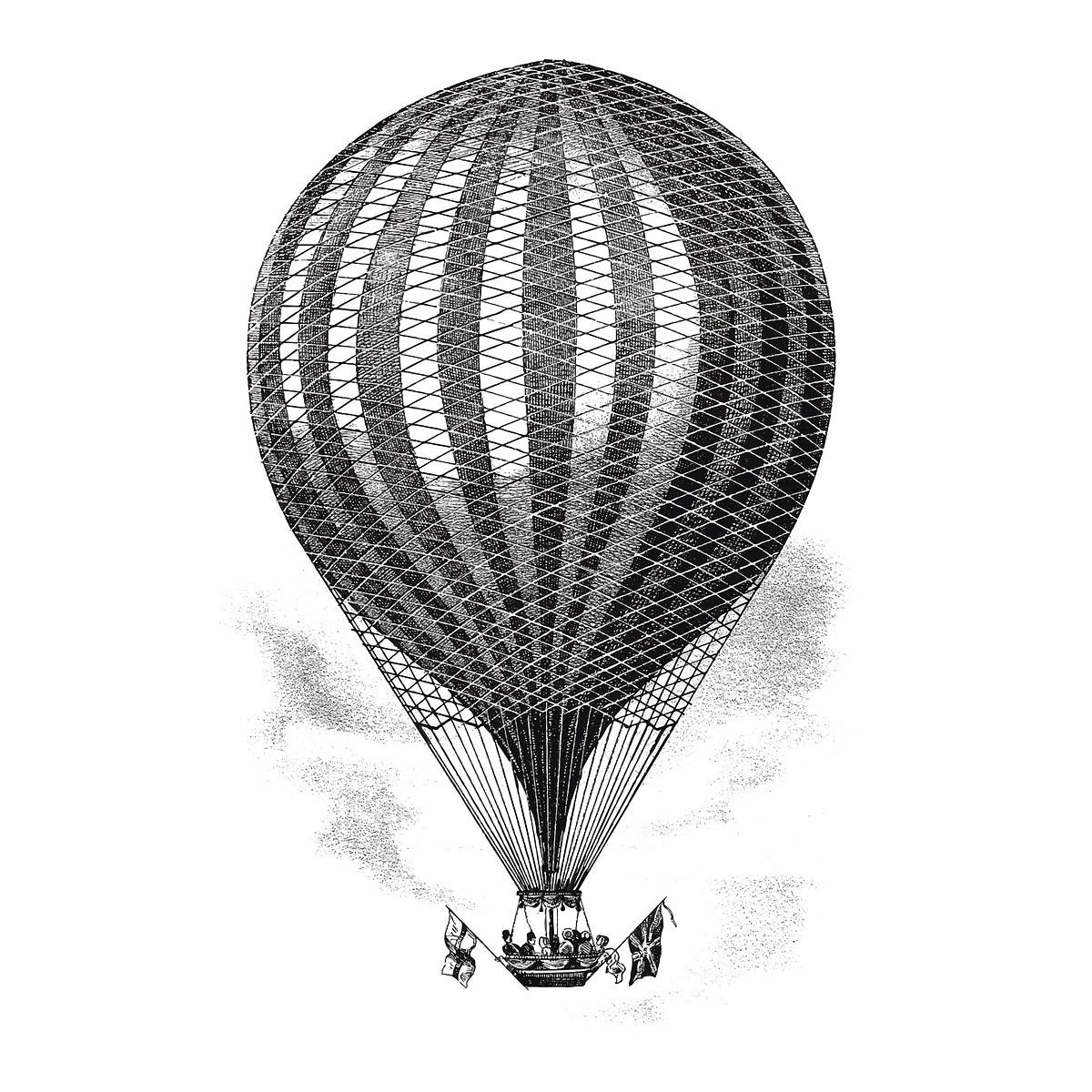 Старинный воздушный шар