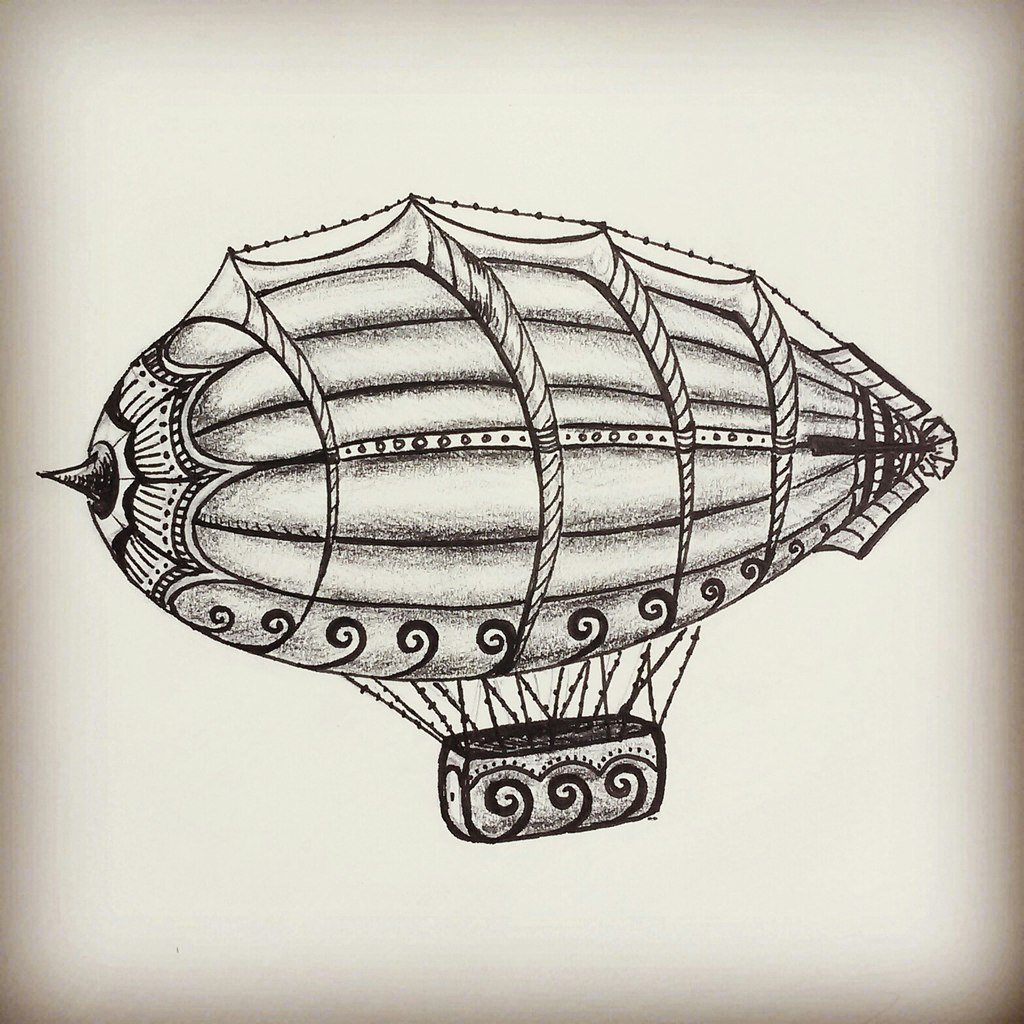 Дирижабль эскиз