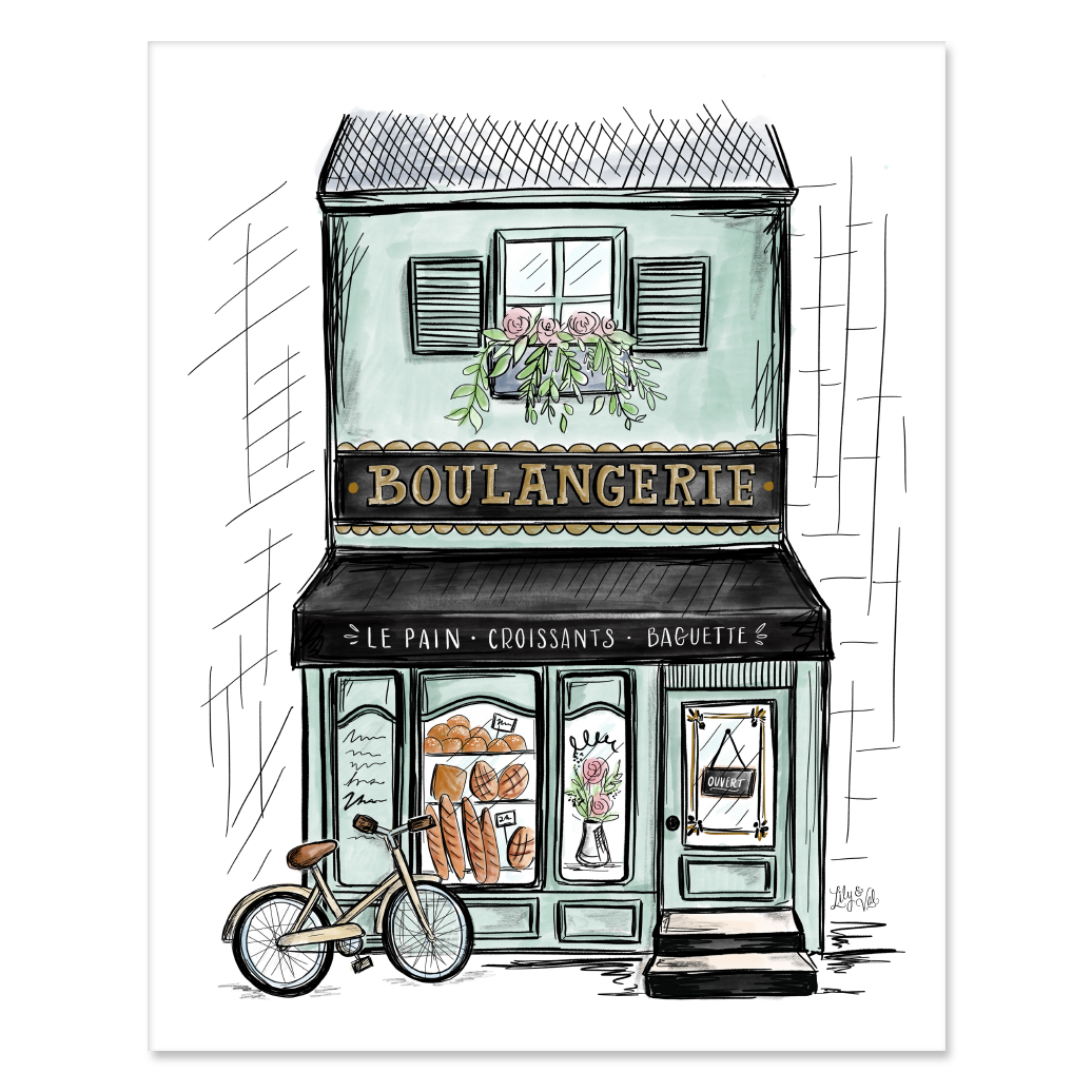 Скетч витрины магазина