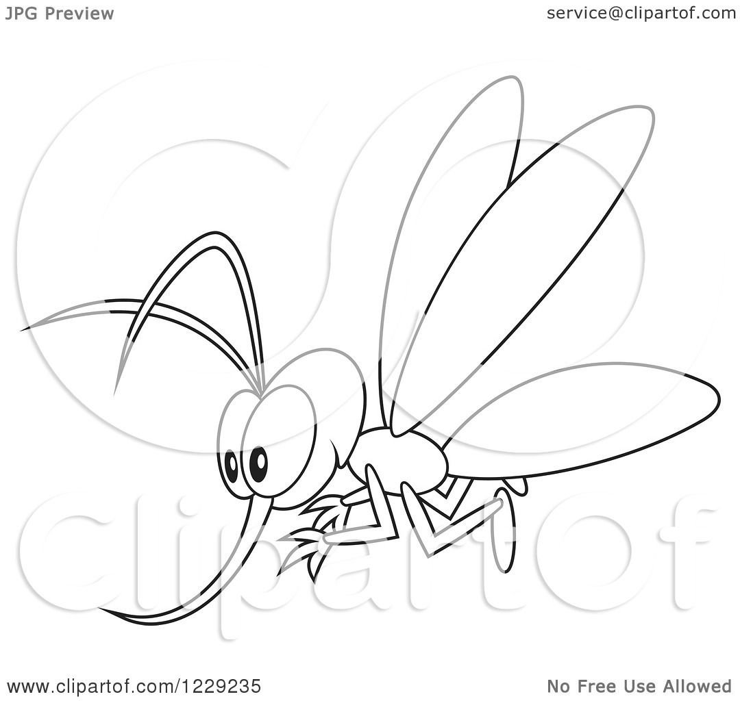 Комарики на воздушном шарике раскраска