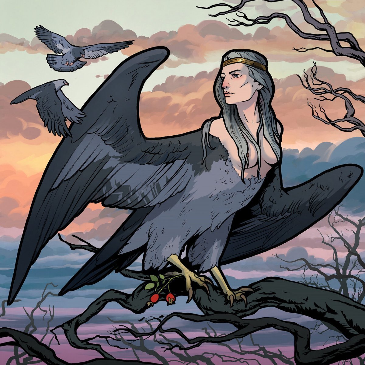 Птица Сирин и алконост