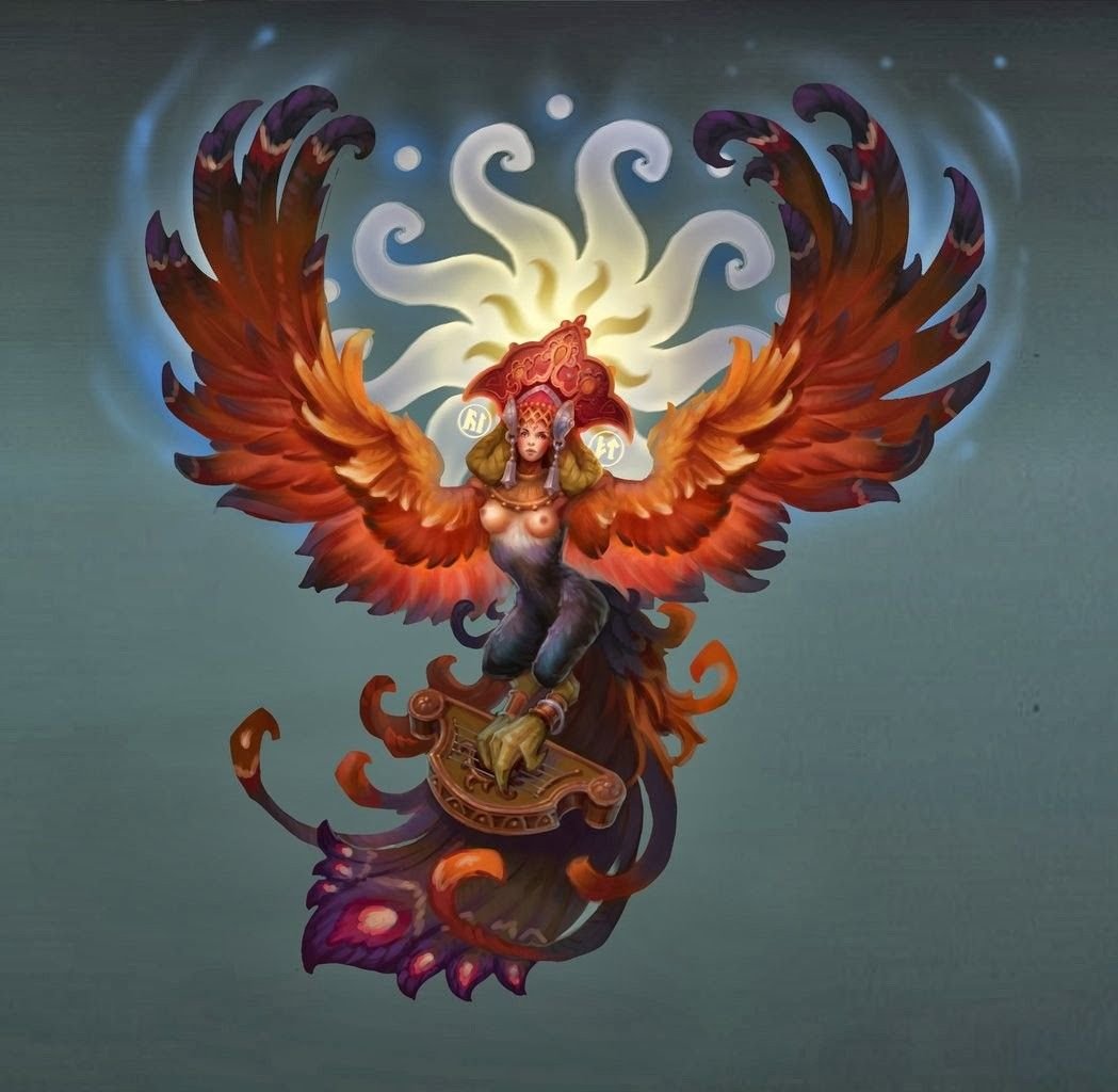 Сирин Гамаюн эскиз