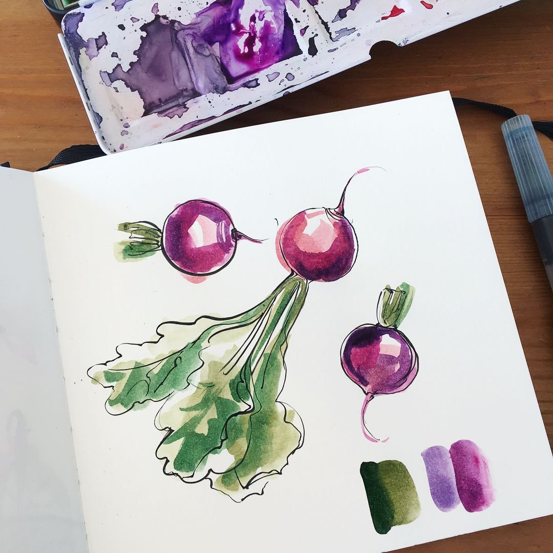 Редиска мультяшная