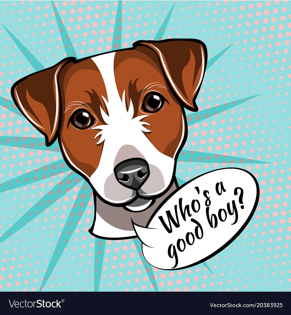 Стикеры Джек Рассел терьер телеграмм