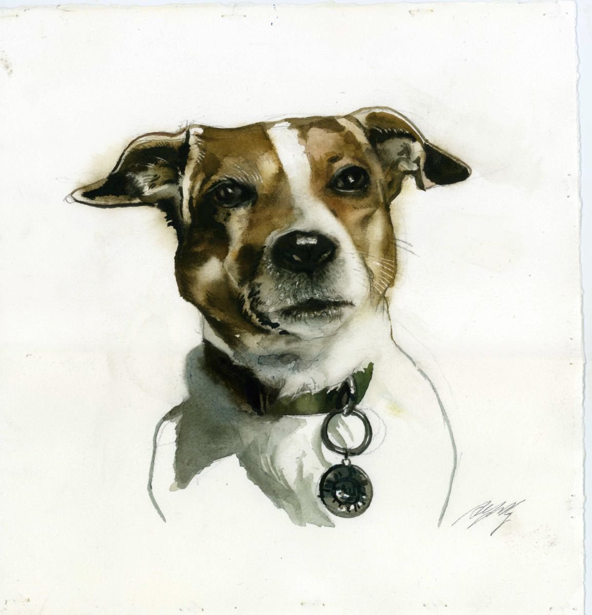 Джек Рассел терьер арт
