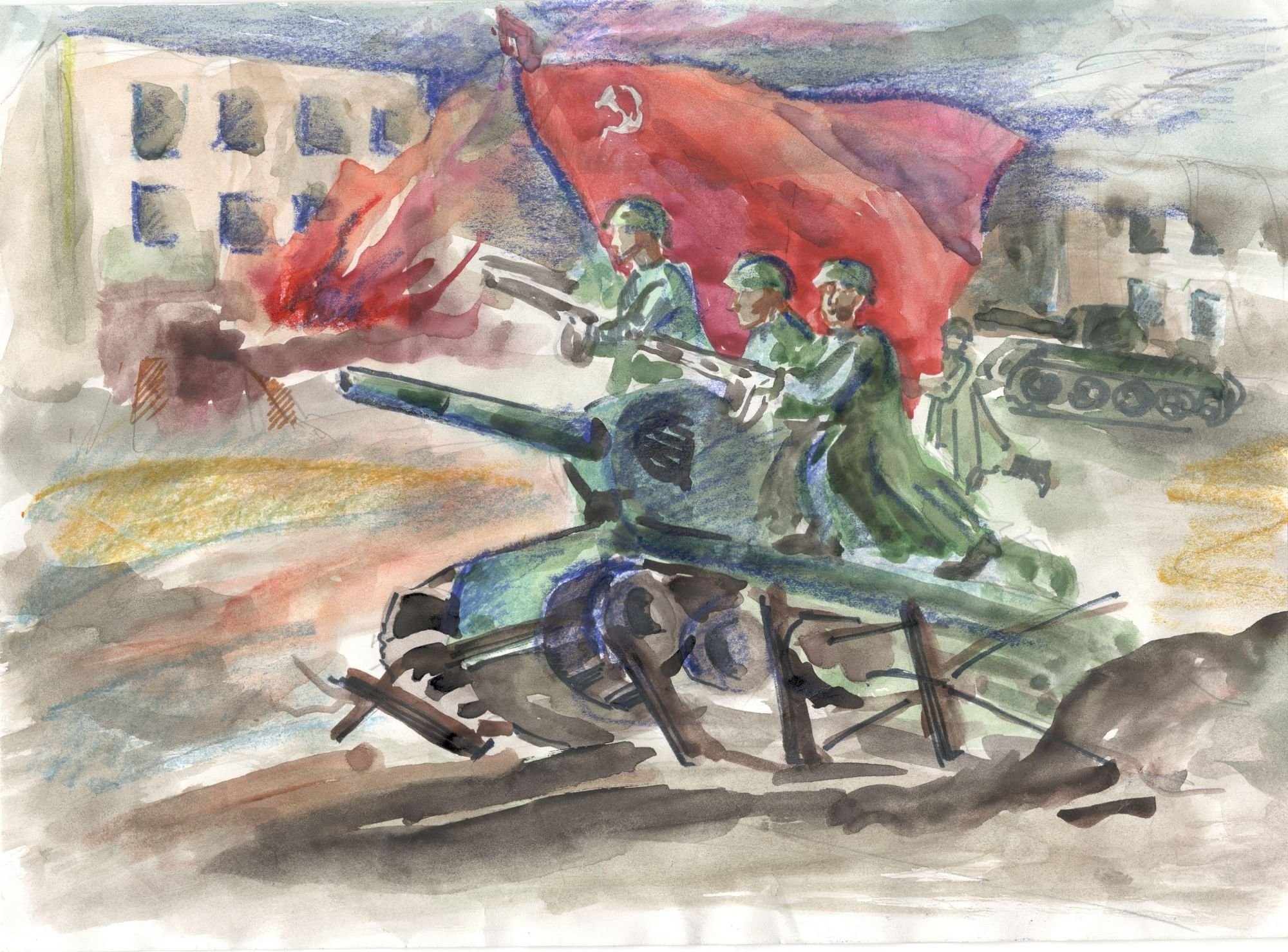 Картины на тему Великой Отечественной войны для детей