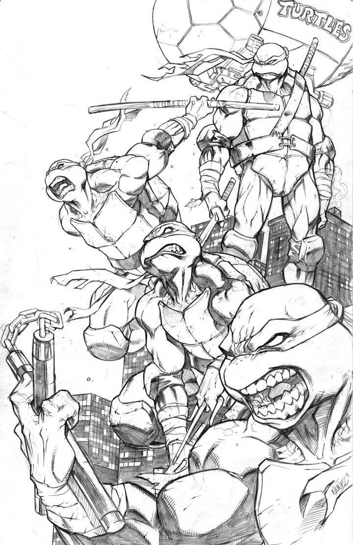 Тату комиксы Черепашки ниндзя