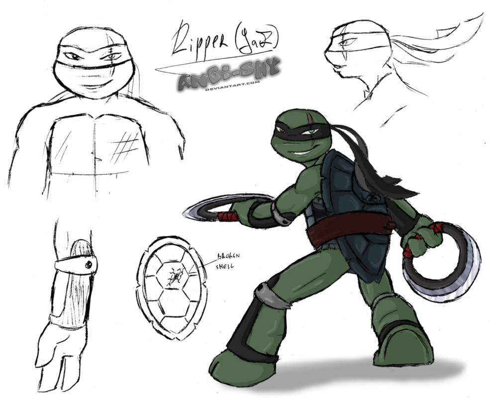 Черепашки ниндзя 2012 карандашом