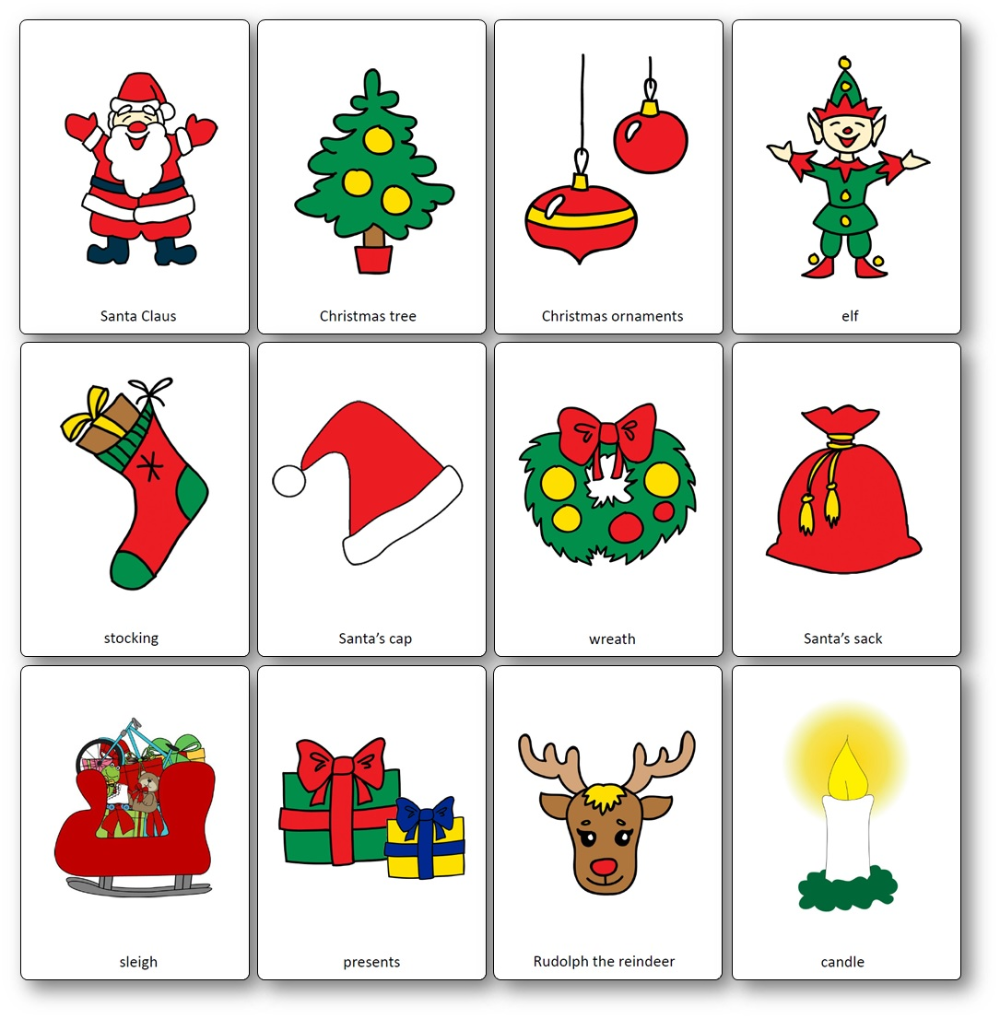 Topic presents. Карточки на английском для детей Рождество. Новогодние карточки на английском. Карточки про новый год английский. Новогодние карточки для детей.