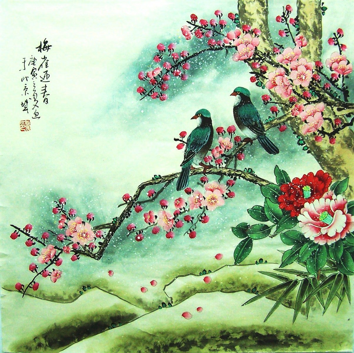 16 птиц на китайском