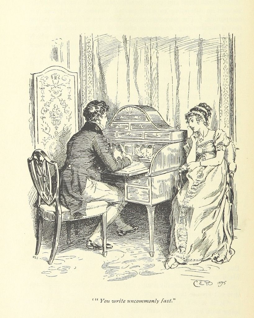 Человек в интерьере рисунок