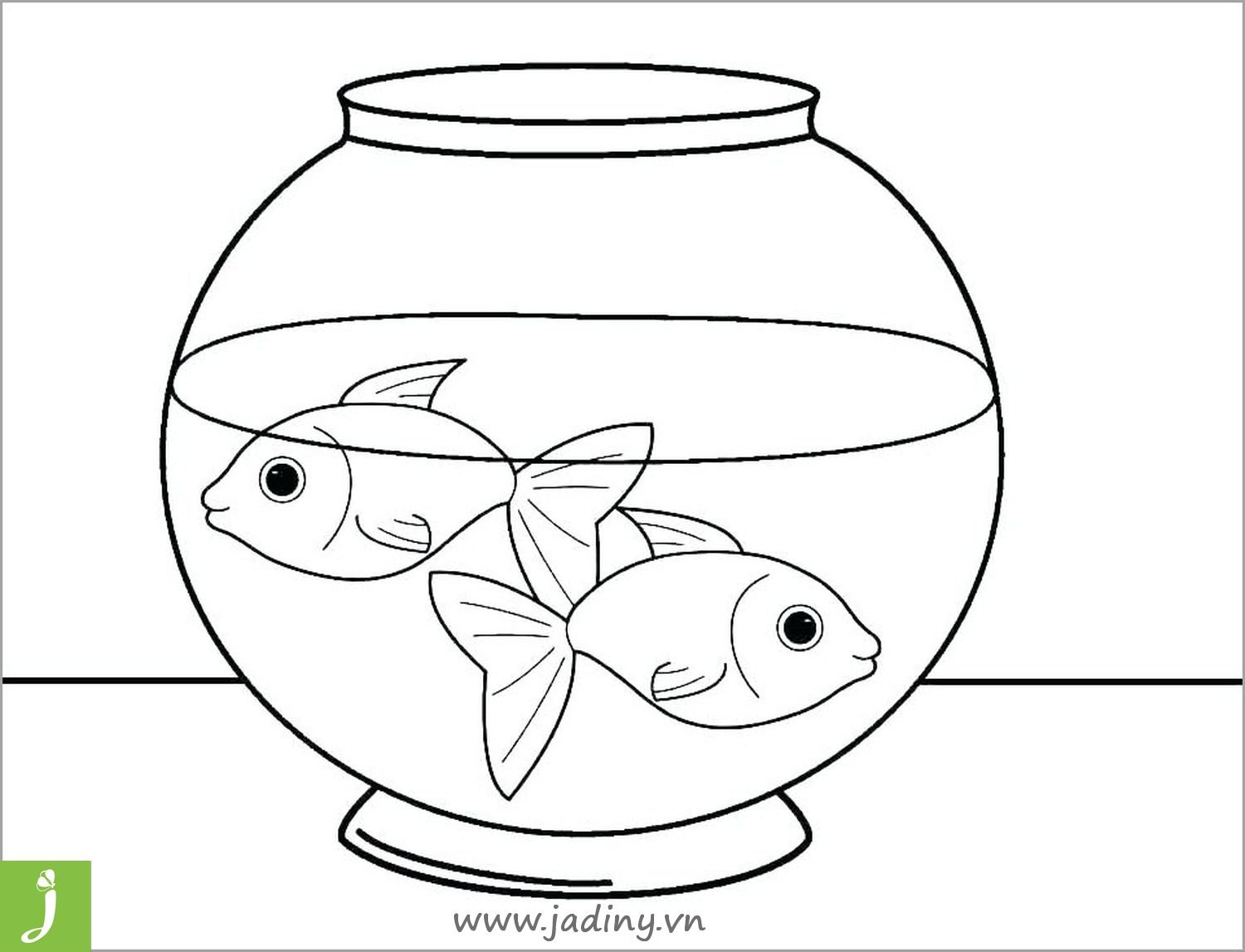 Рыбки в аквариуме для раскрашивания детям