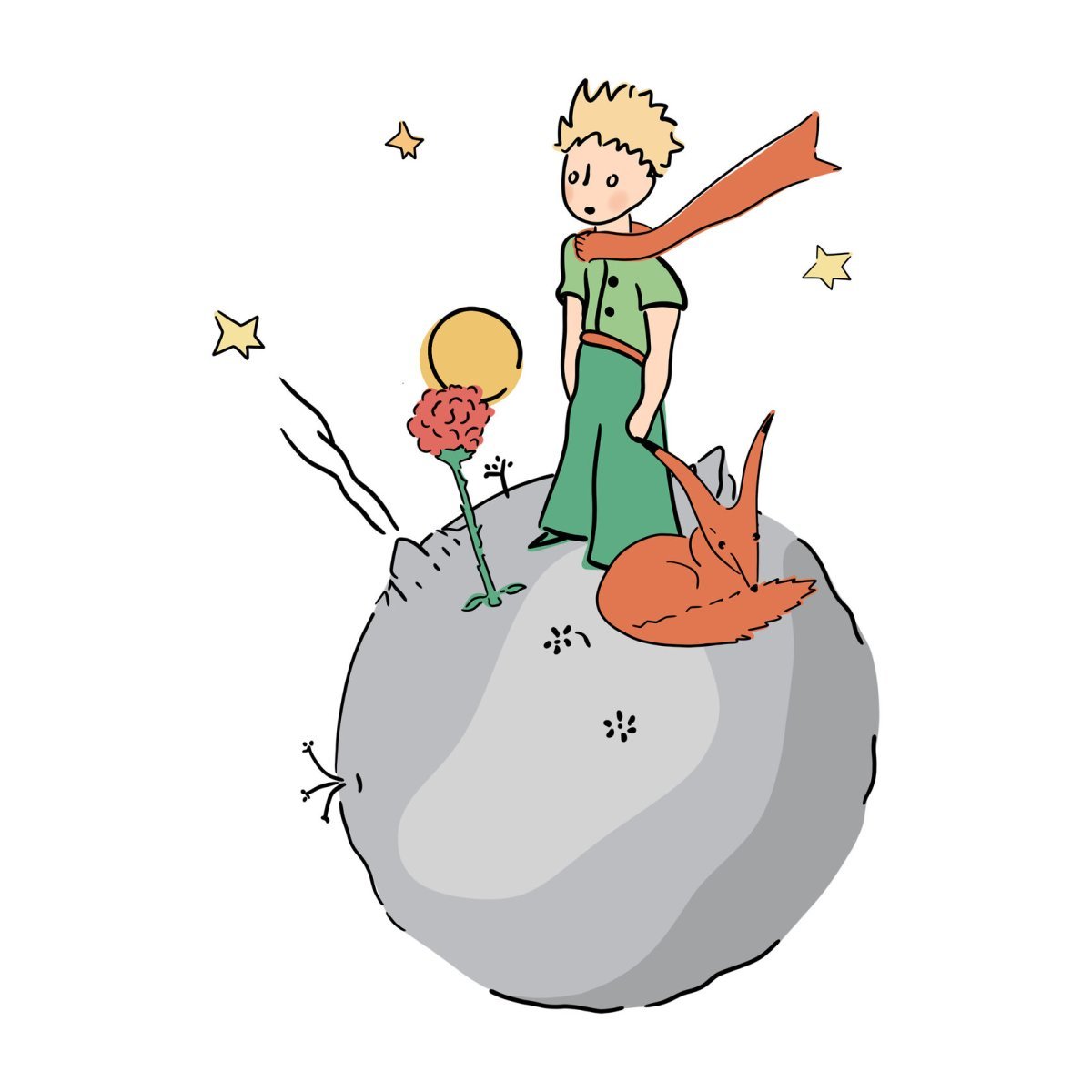 Маленький принц рисунок