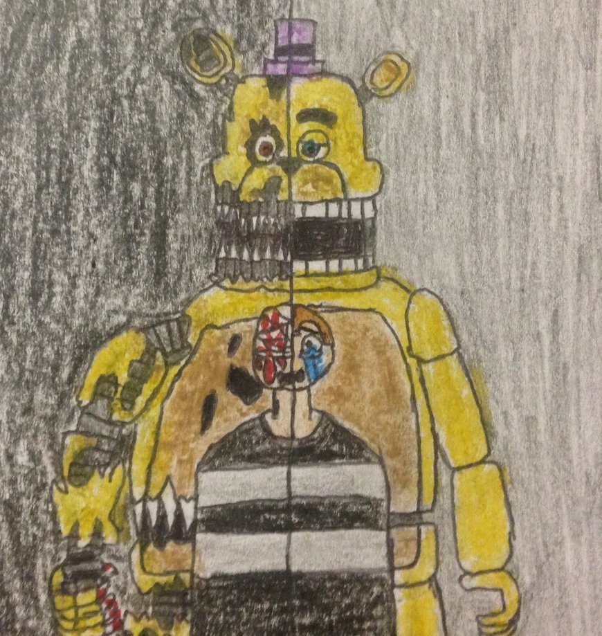 Маска АНИМАТРОНИКА Фредди раскраска