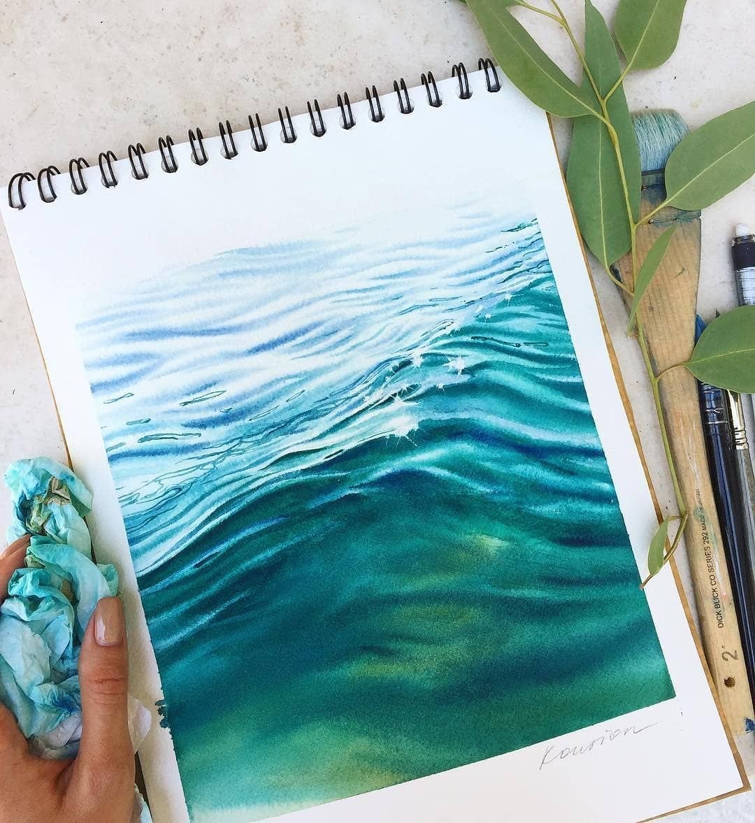 Стилизованный пейзаж Графика