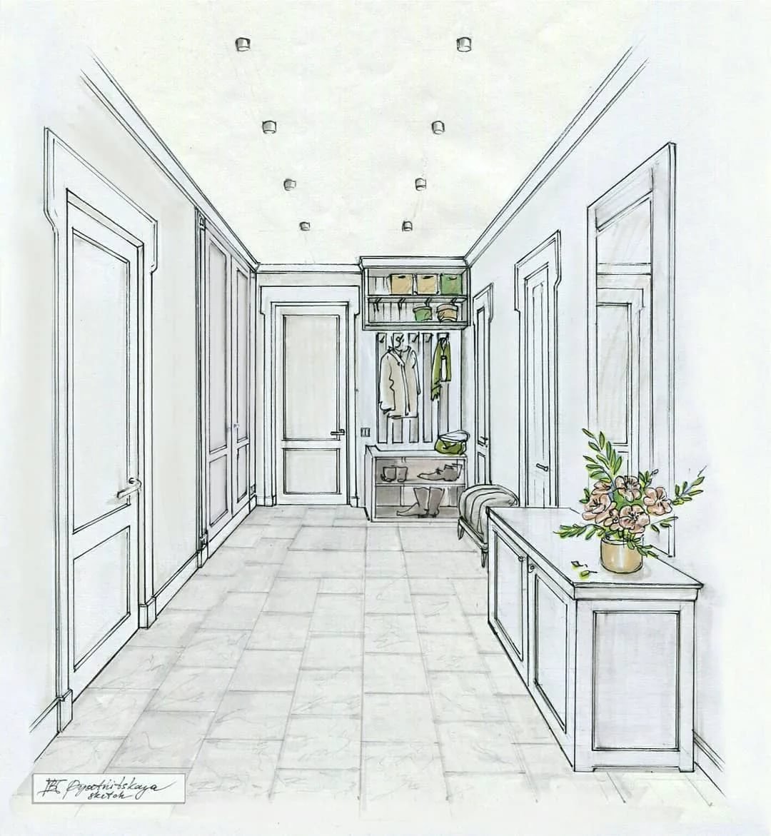 Прихожая рисунок