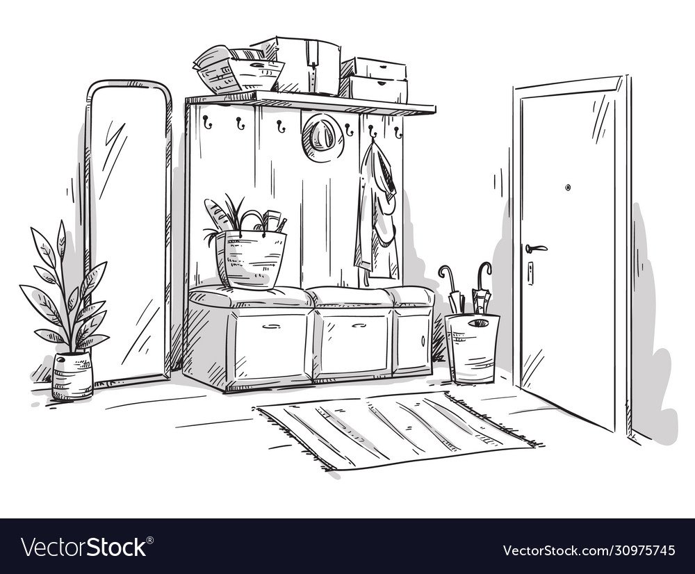 Ограбленная квартира эскиз