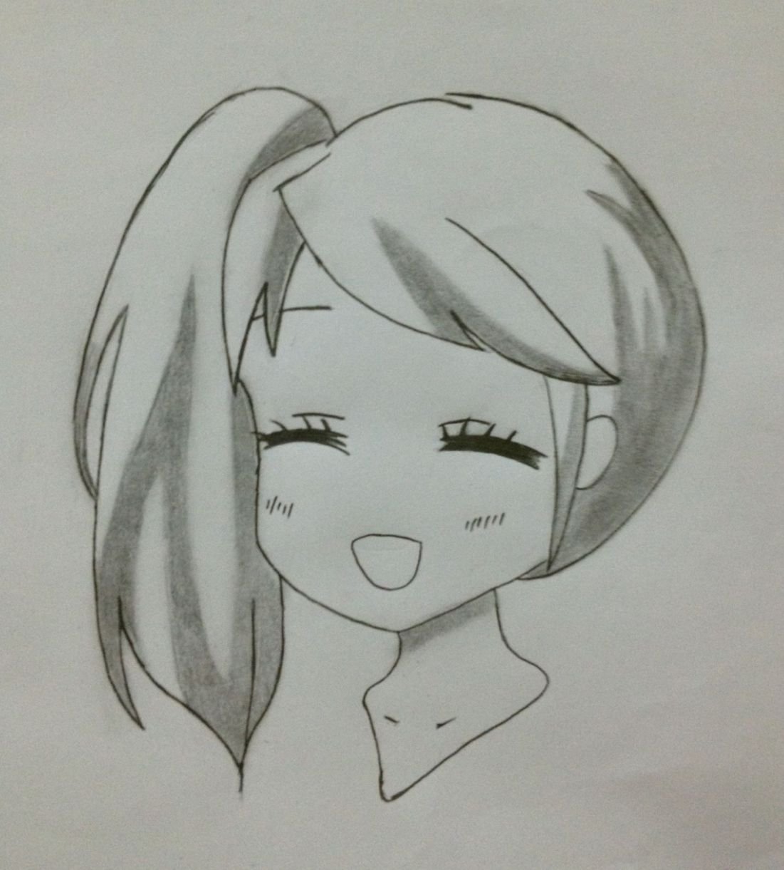Лёгкие рисунки для срисовки карандашом аниме