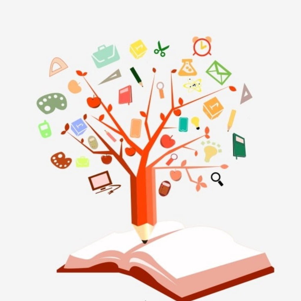 Дерево со школьными предметами