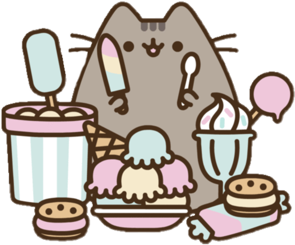 Кот Пушин с едой