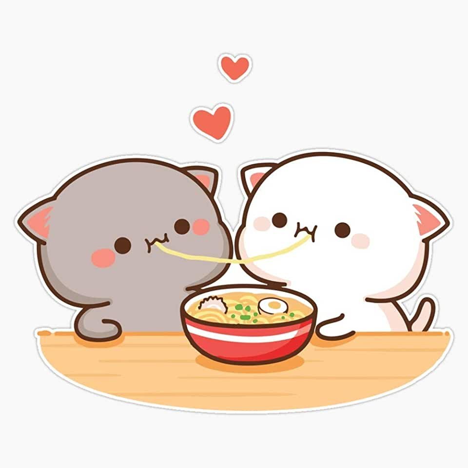 Кавайные котики любовь