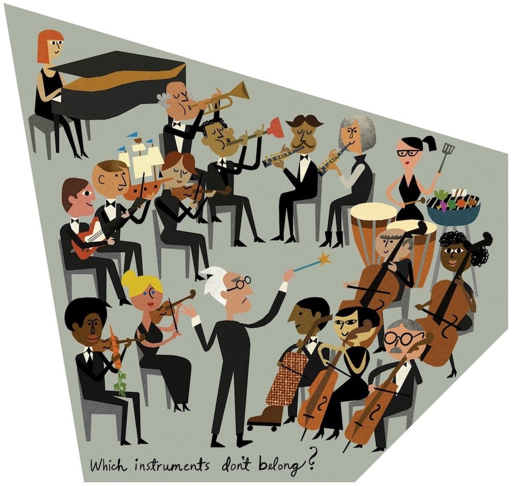 Зарисовкмузыкальных иеструментовинструменты