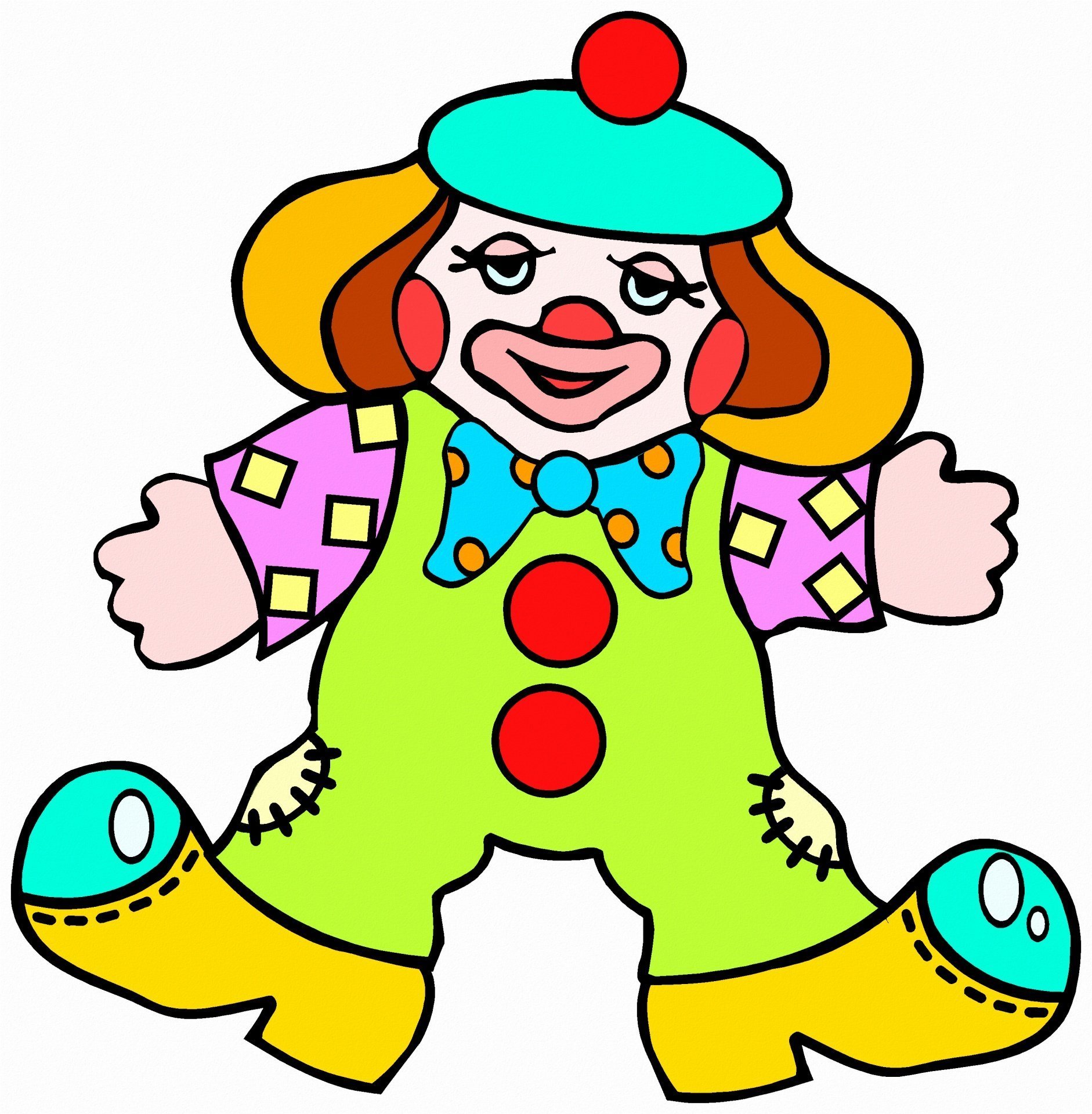 Клоун лист. Клоуны для детей. Весёлые клоуны. Клоун рисунок. Рисование веселый клоун.