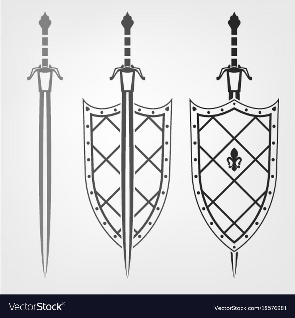 Тату викингов секира щит