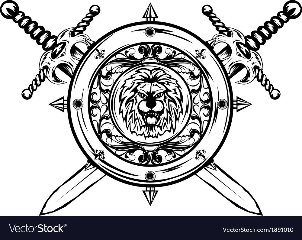 Значок щит и меч