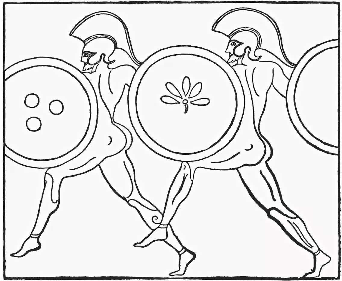 Древняя Греция иллюстрация Илиада