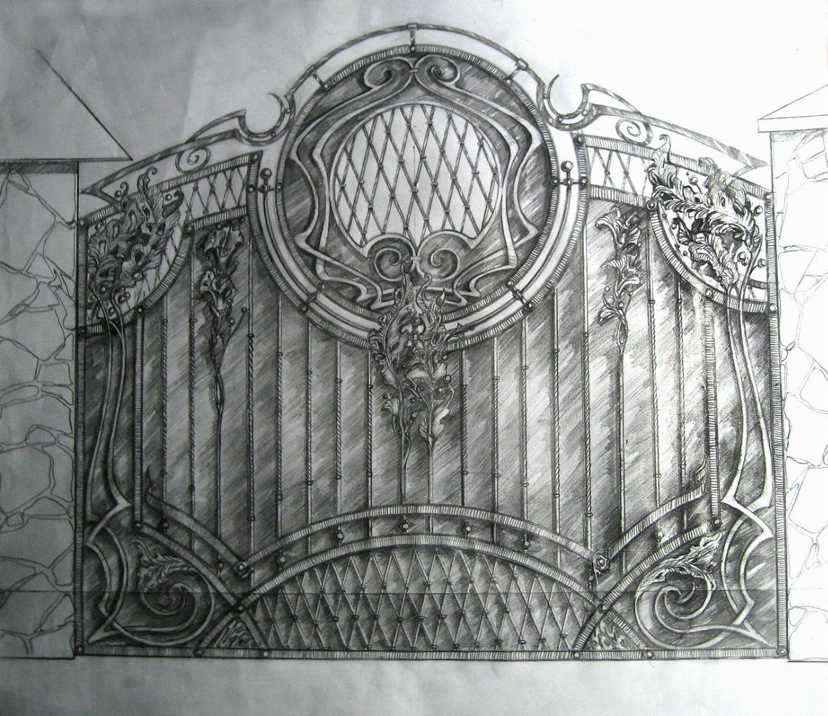 Эскизы ворот