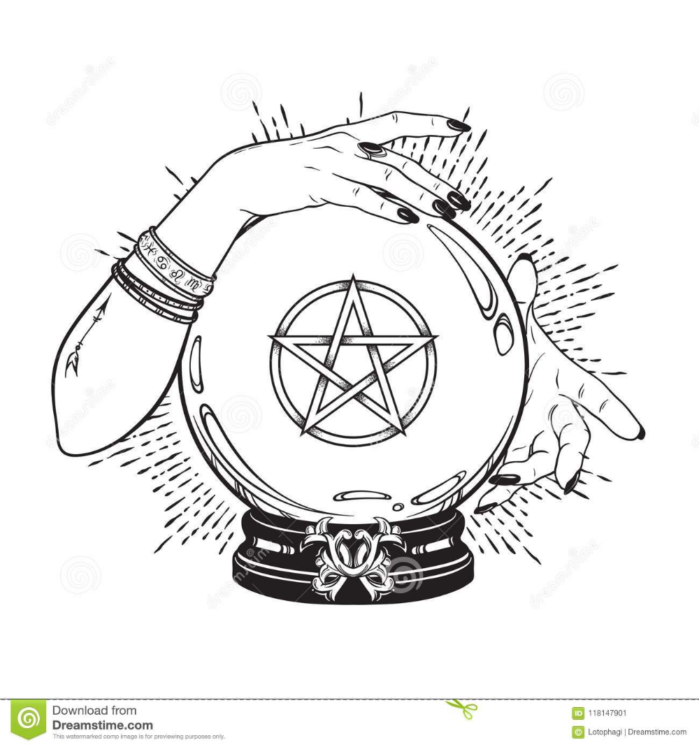 Магический шар нарисовать