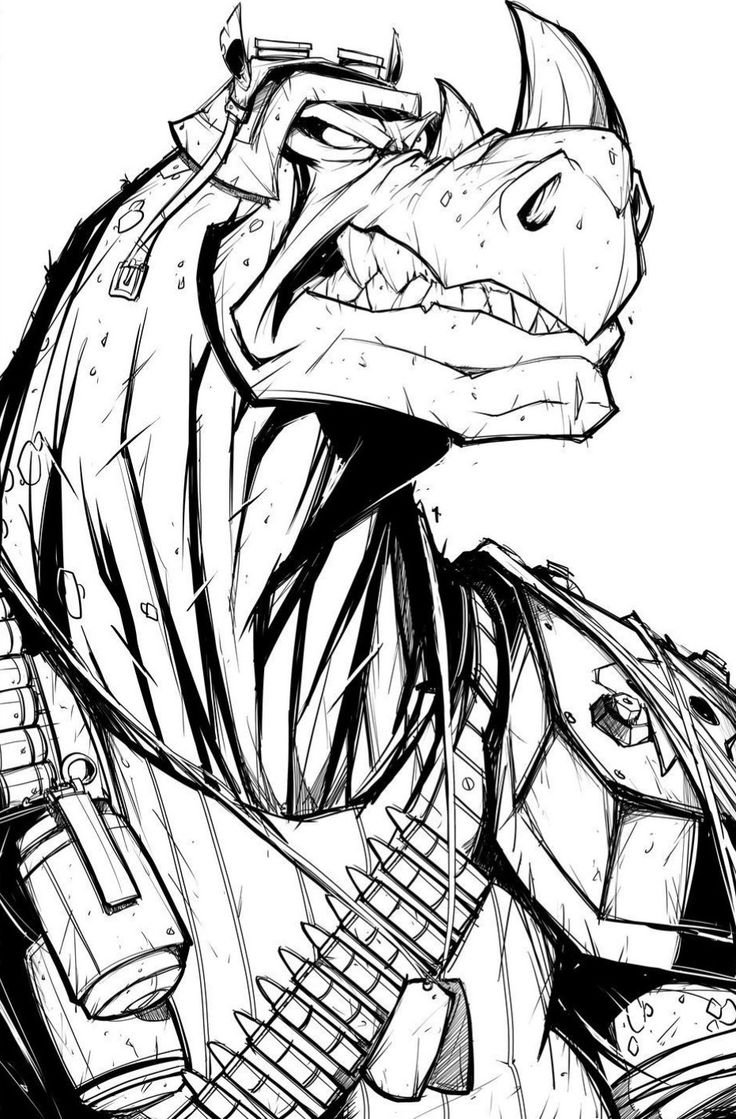 Раскраски Черепашки ниндзя рокстеди