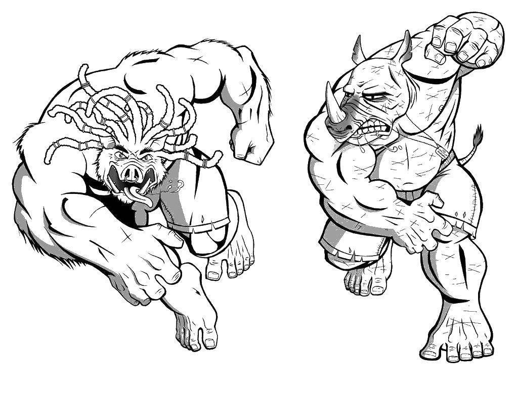 THREEZERO TMNT Бибоп и рокстеди