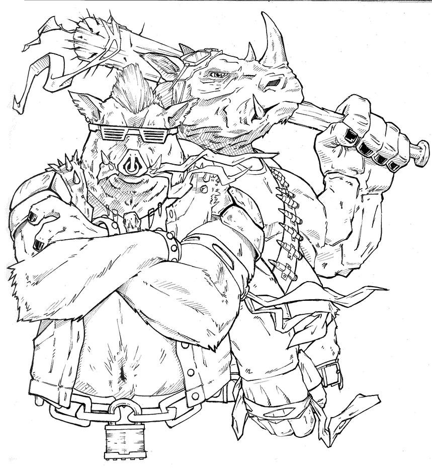 Бибоп раскраска