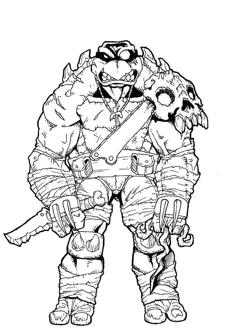 Бибоп и рокстеди раскраска