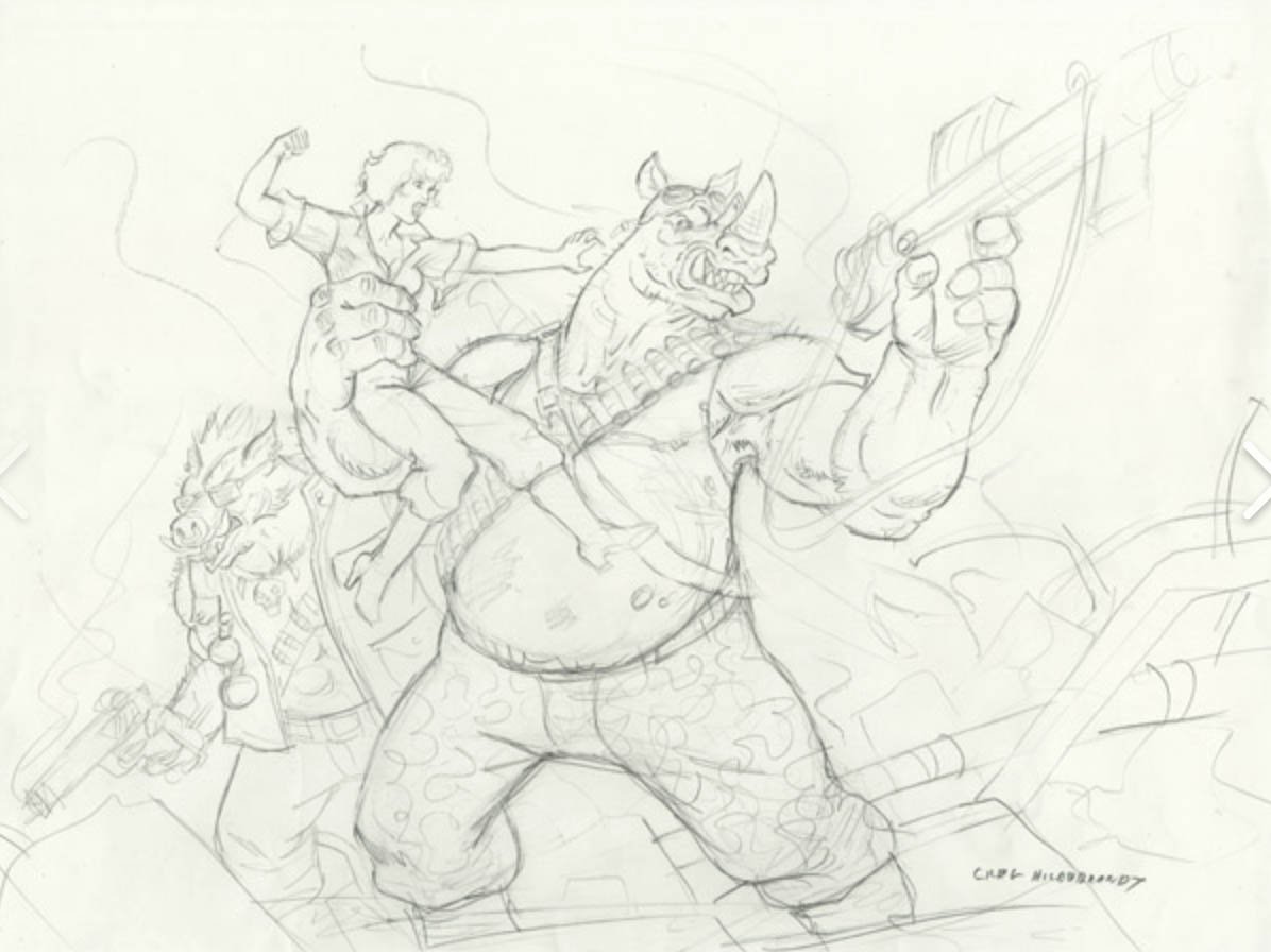 Раскраски Черепашки ниндзя Бибоп