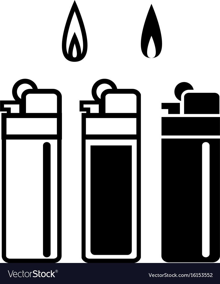 Силуэт зажигалки