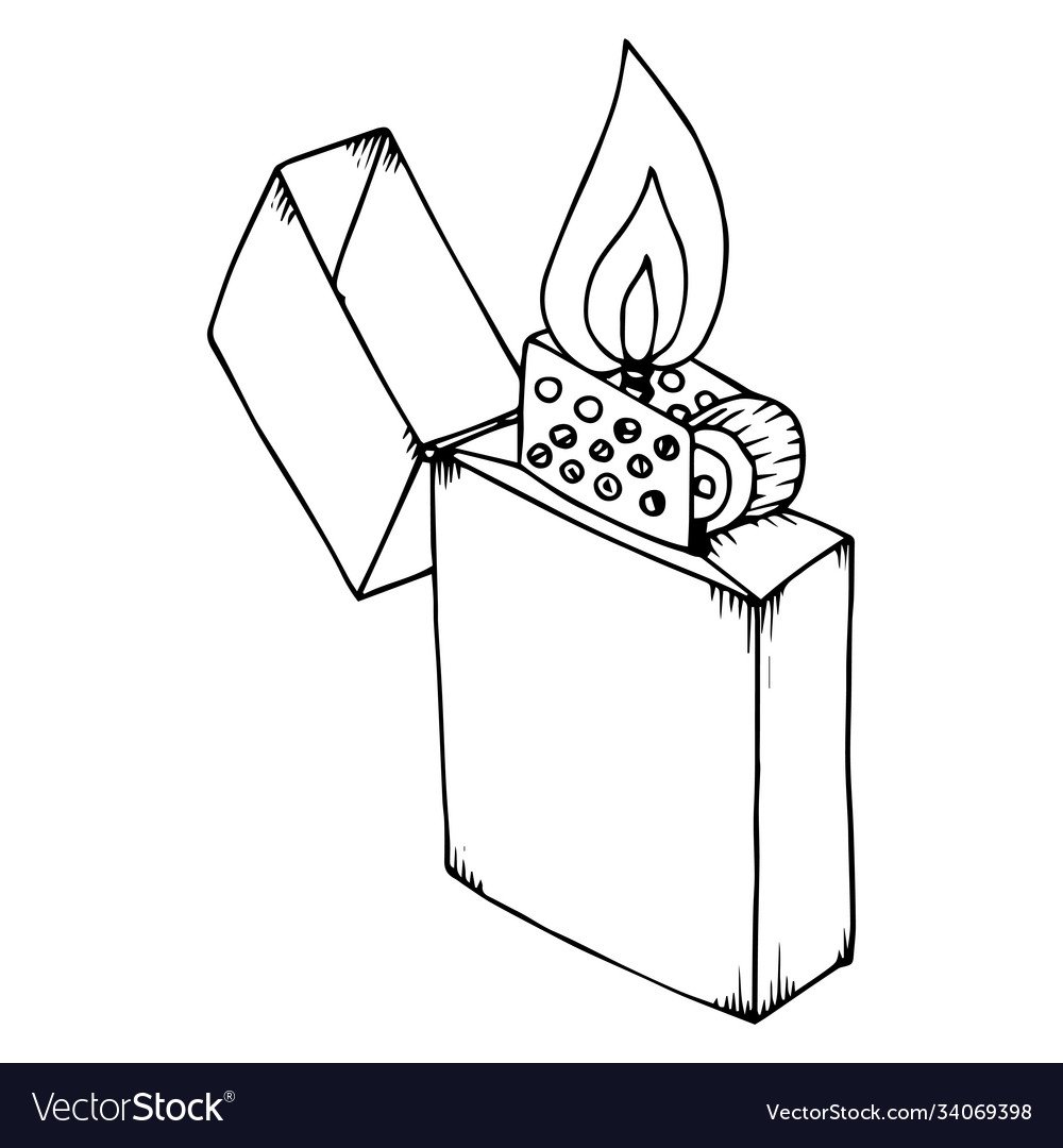 Спички и зажигалка чб