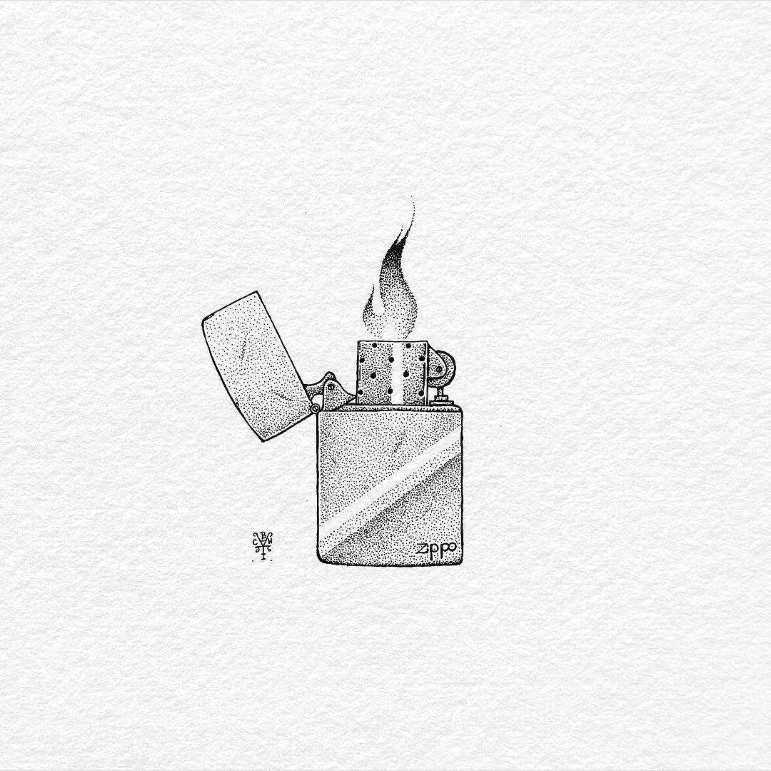 Зажигалка эскиз